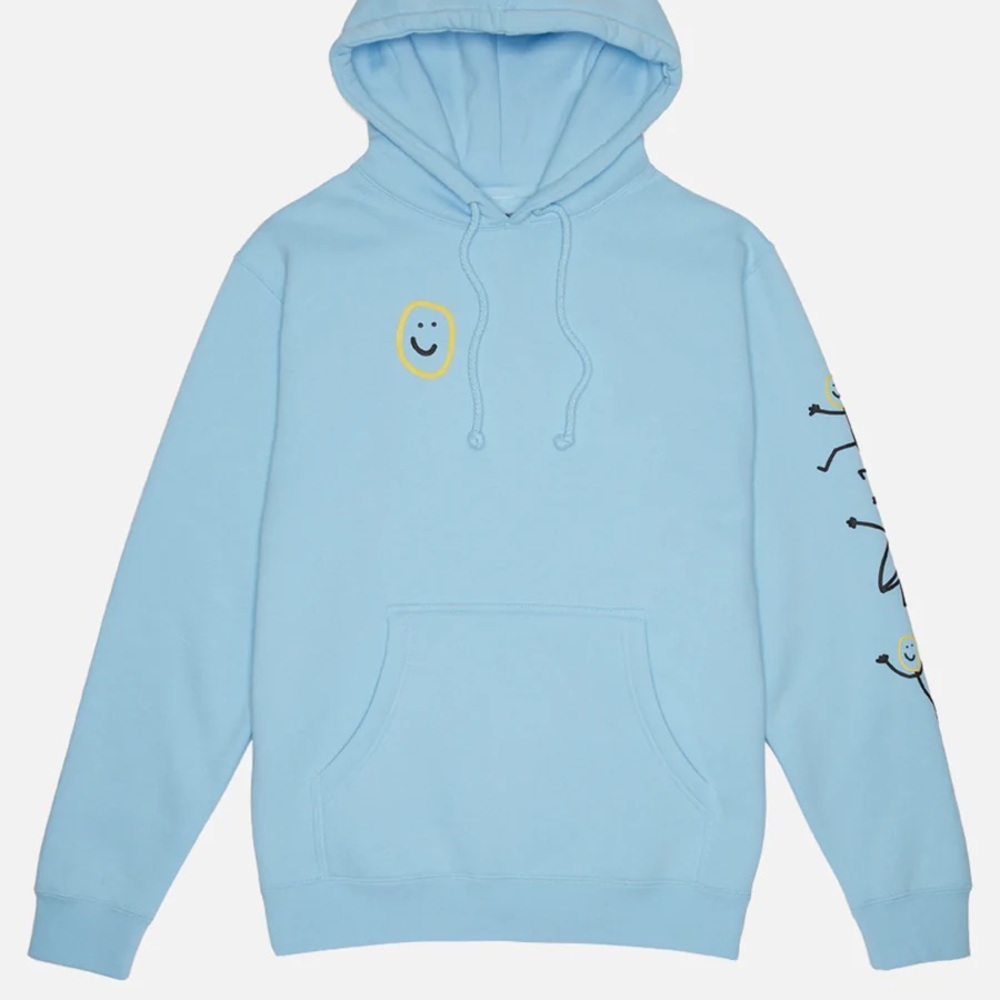 TOMS x Happiness Project Blue Nick Hoodie brand new never worn size small